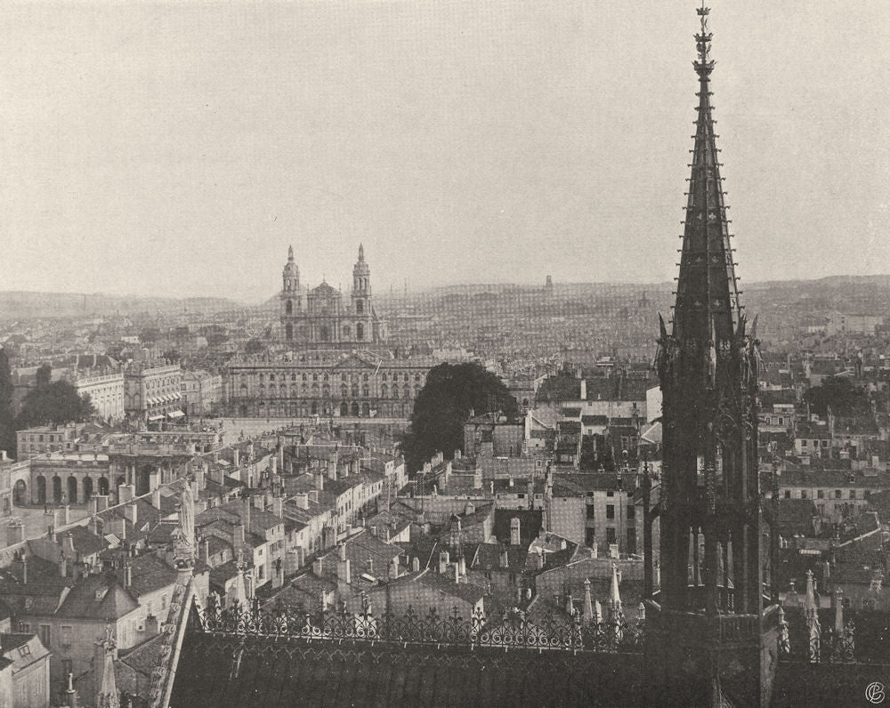 MEURTHE-ET-MOSELLE. Nancy- Vue générale 1906 old antique vintage print picture